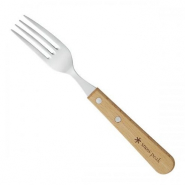 Snow Peak Wood Party Cutlery fork (NT-042)  